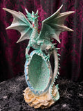 Blue Dragon Guarding Egg Nest 31.5cm