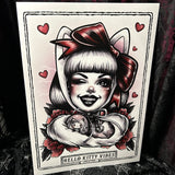 Hello Kitty Vibes A3 Print - Art By Rose Demon