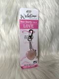 Wishstone Rose Quartz Heart - Bag Charm