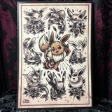 Pokemon A4 Print - Art By Rose Demon