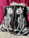 Skelly Cats - cushion cover