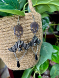 Bats & Skulls dangle earrings