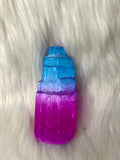 Selenite Tower Coloured 8-10cm Blue / Magenta