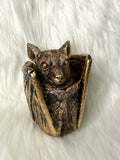 Bat decorative lidded container