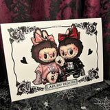 Labubu Besties A4 Print - Art By Rose Demon