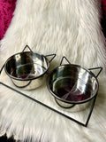 Cat Ear Double Bowls - medium