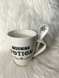 Witch Morning Potion Mug & Spoon Set - White