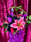 Light up Floral Moon Hanger - Home Decor Display
