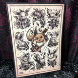 Pokemon A4 Print - Art By Rose Demon