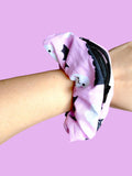 TSDC Stash Scrunchie Mini - 12cm - Boo Ghosts & Bats - Pink