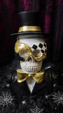 Male Skull Bust with Mask 30cm
