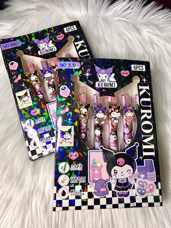Sanrio Stationary - 6pce Pen Set