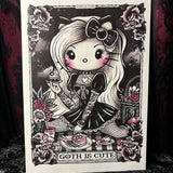 Goth is Cute A4 Print - Art By Rose Demon