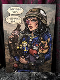 RD Fallout Need More Junk A3 Print - Art By Rose Demon