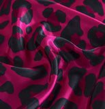 Pink Leopard Print - Satin Pillow Cases