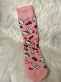 Character Socks - Kitty Pink