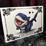 Jeff the Shark A4 Print - Art By Rose Demon