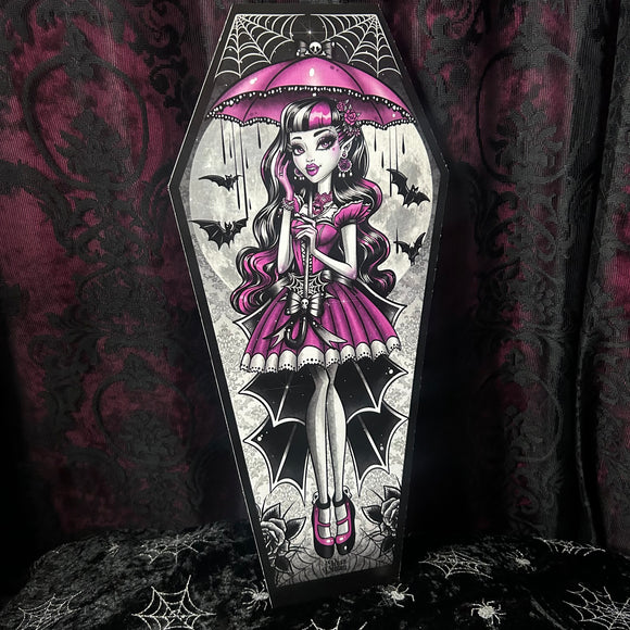 Draculaura - Coffin Cutout - Art By Rose Demon