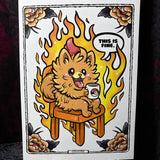 RD This is Fine A4 Print - Art By Rose Demon