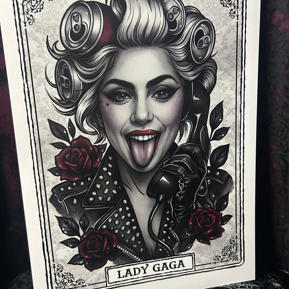 Lady Gaga A3 Print - Art By Rose Demon