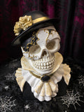 Female Skull Bust with Mask 27cm