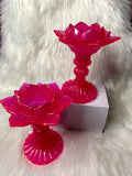 Deluxe Lotus Candle Holders (pair)