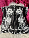 Skelly Cats - cushion cover