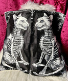 Skelly Cats - cushion cover