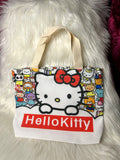 Small Canvas Zipped Tote Bag - Kitty Monopoly