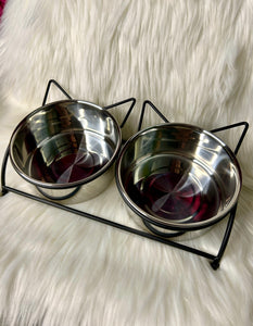 Cat Ear Double Bowls - small