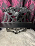 Upcycled Sourpuss Spiderweb Wall Shelf