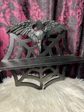 Upcycled Sourpuss Spiderweb Wall Shelf
