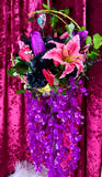 Light up Floral Moon Hanger - Home Decor Display