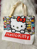 Small Canvas Zipped Tote Bag - Kitty Monopoly