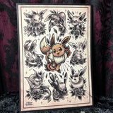 Pokemon A4 Print - Art By Rose Demon