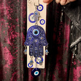 Hamsa Hand with Evil Eye Blue 28cm