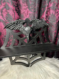 Upcycled Sourpuss Spiderweb Wall Shelf