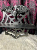 Upcycled Sourpuss Spiderweb Wall Shelf