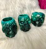 See, Speak & Hear no evil - Candle Holders (set) Glow in the Dark