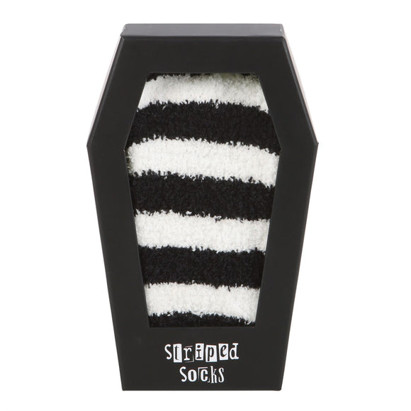 Striped Socks in a Coffin Gift box