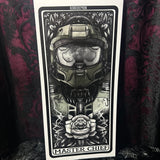 Master Chief Mini Scroll - Art By Rose Demon
