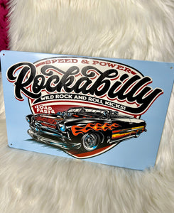 Rockabilly Speed - Tin Sign