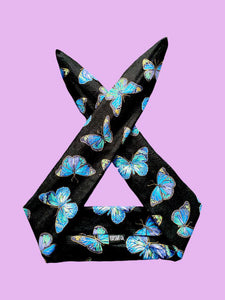 TSDC Betty Boo Band - Butterflies Blue & Black