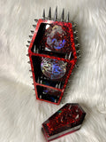 Deluxe Coffin Spiked Shelf with mini spiked coffin trinket box