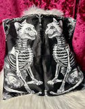 Skelly Cats - cushion cover