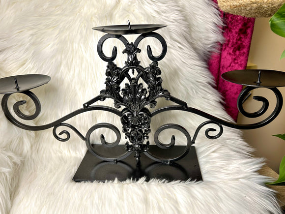 Victorian ornate vibe candle holder