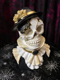 Female Skull Bust with Mask 27cm