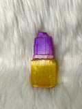 Selenite Tower Coloured 8-10cm Purple / Yellow