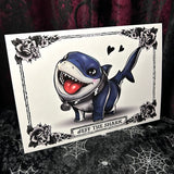 Jeff the Shark A4 Print - Art By Rose Demon