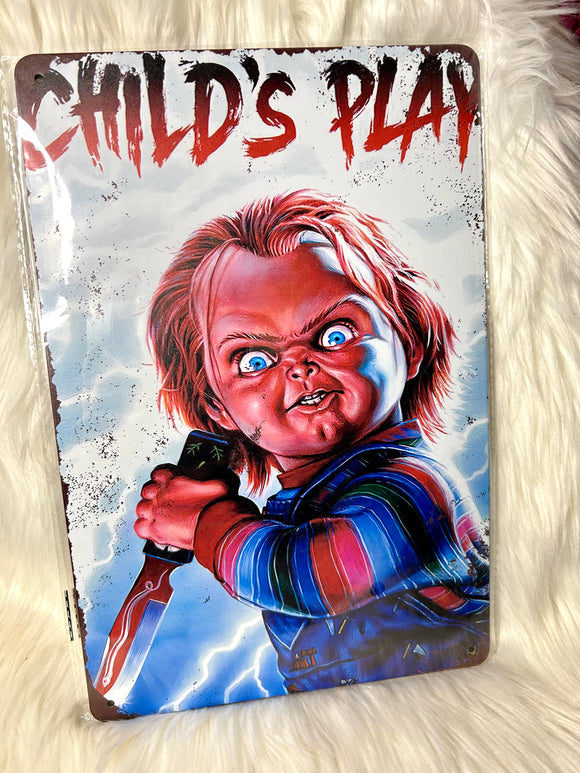 Child’s Play - Tin Sign